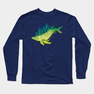 Garden Whale Long Sleeve T-Shirt